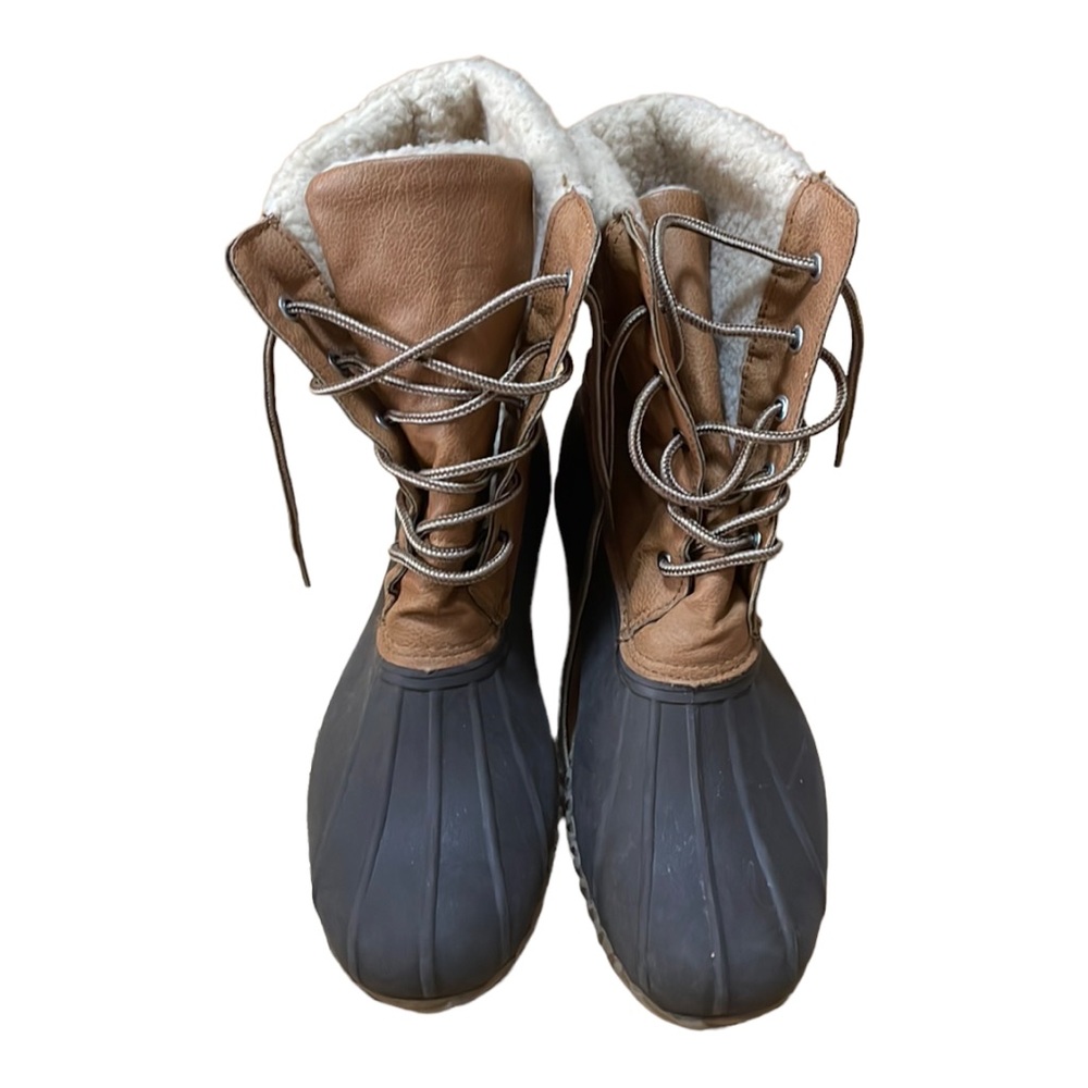 Blue Suede Shoes Brand Brown Boots Size 10